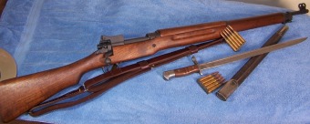 Fusil M1917 al completo. Se produjeron más de 2.000.000 de unidades.